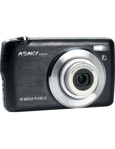 Photo Shuttle S-8 Nera: Fotocamera digitale compatta Asaky Slim